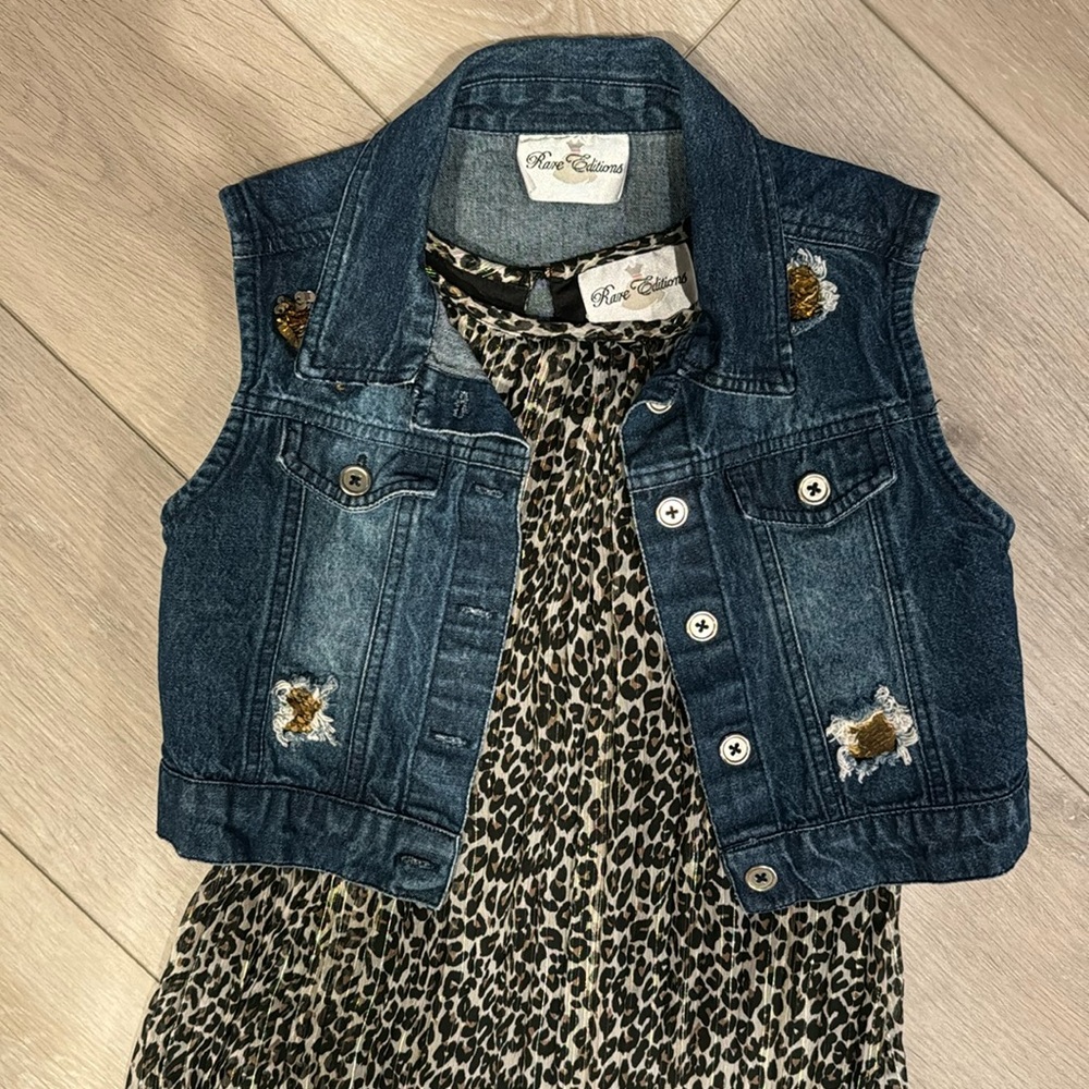 Leopard Dress w/Vest*6x*